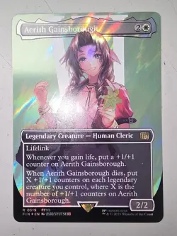 MTG - Final Fantasy - Aerith Gainsborough (Surge Foil) #0519 - Near Mint - Image 1