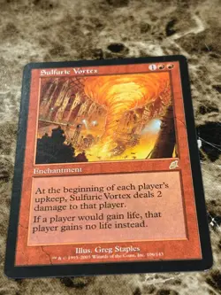 SULFURIC VORTEX Magic the Gathering MTG Scourge MP - Image 1