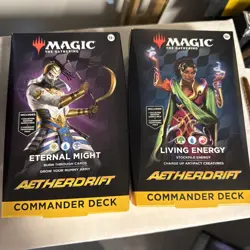 Commander Decks -Set of 2- Aetherdrift DFT MTG New Sealed - Image 1