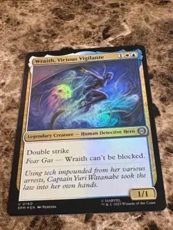 WRAITH, VICIOUS VIGILANTE Magic MTG Spiderman Foil - Image 1
