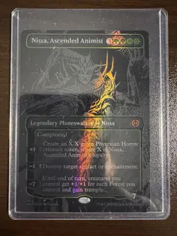 Nissa, Ascended Animist (Oil Slick Raised Foil) Phyrexia: All Will Be One Foil - Image 1