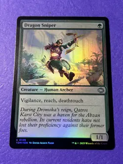 Dragon Sniper Foil Tarkir Dragonstorm MTG NM - Image 1