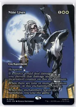 Nine Lives (Borderless) 3 MTG Marvel Eternal-Legal Non-Foil NM/M - Image 1