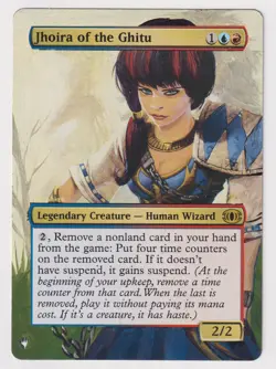 Altered Jhoira of the Ghitu HP MTG Magic Hand Painted Unique Custom Extended Art - Image 1