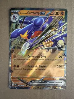 Pokemon - Destined Rivals - Cynthia's Garchomp ex 104/182 - Doublem Rare Holo NM - Image 1