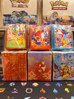 Pokemon Center Japan Tohoku, Hiroshima, Fukuoka Deck Box and Sleeves Set of 3 - Image 2