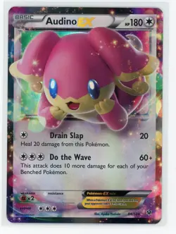 Pokemon TCG - Audino EX 82/124 - Fates Collide - Ultra Rare Holo - Image 1