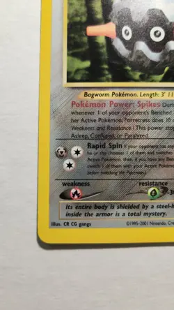 2001 Vintage Forretress 2/75 - Neo Discovery Holo Rare - Pokemon TCG - NM - Image 4