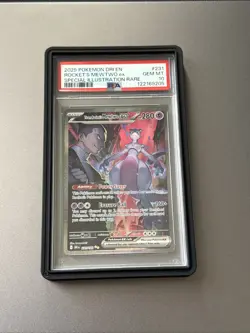 Pokemon 2025 Team Rockets Mewtwo EX 231/182 Sir Destined Rivals Gem Mint PSA 10 - Image 1
