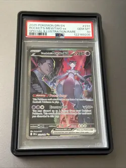 Pokemon 2025 Team Rockets Mewtwo EX 231/182 Sir Destined Rivals Gem Mint PSA 10 - Image 3