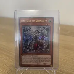 Yugioh Astellar of the White Forest INFO-EN013 Quarter Century Secret Rare1st NM - Image 1