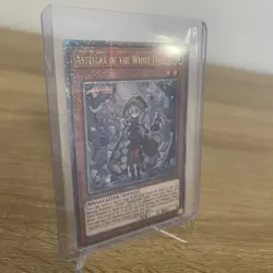 Yugioh Astellar of the White Forest INFO-EN013 Quarter Century Secret Rare1st NM - Image 2