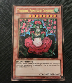 Yu-Gi-Oh! Tytannial, Princess of Camellias GLD4-EN026 LIMITED EDITION GOLD RARE! - Image 1