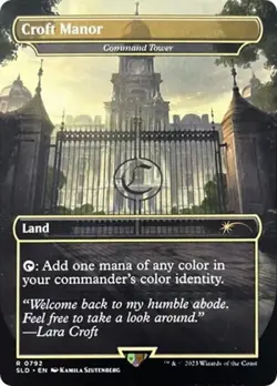 MTG English Croft Manor - Command Tower NM Normal Secret Lair - Image 1