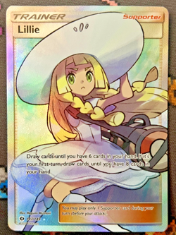 Lillie - 147/149 - Pokemon Sun & Moon Base Set Full Art Ultra Rare Card LP - Image 1