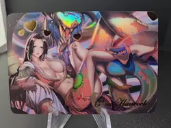 boa hancock One Piece Anime Card Waifu Doujin Holo - Image 1