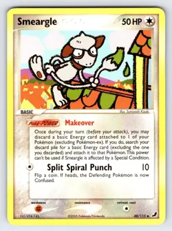 Smeargle 48/115 2005 EX Unseen Forces Pokemon Card TCG Nintendo Uncommon - Nm - Image 1