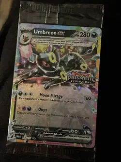 Umbreon EX Scarlet & Violet: Prismatic Evolutions Stamped Promo Card - Image 1
