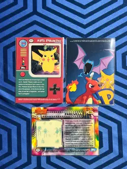 Pokemon TOPPS Card Lot - 3 Cards Bundle - Pikachu Staryu Mewtwo - Image 3