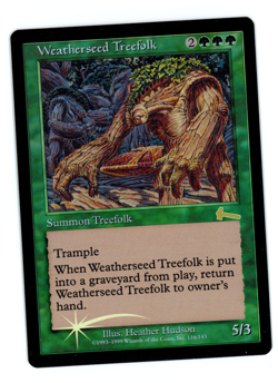 Weatherseed Treefolk -- MTG (SP Quality FOIL) - Urza's Legacy - See scans!! - Image 1