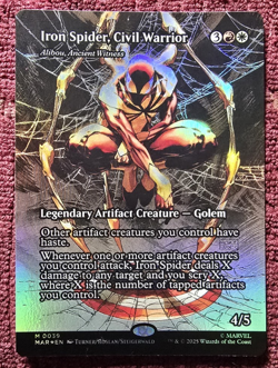 Iron Spider, Civil Warrior (Borderless Foil) 0039 - Marvel's Spider-Man MTG NM - Image 1