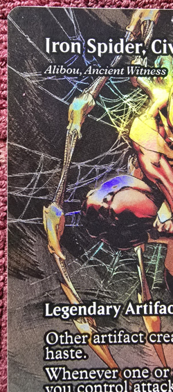 Iron Spider, Civil Warrior (Borderless Foil) 0039 - Marvel's Spider-Man MTG NM - Image 2