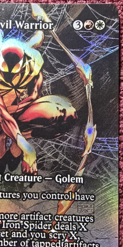 Iron Spider, Civil Warrior (Borderless Foil) 0039 - Marvel's Spider-Man MTG NM - Image 3