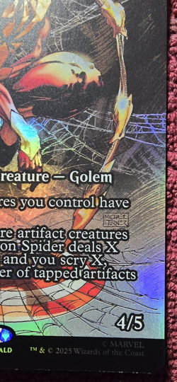 Iron Spider, Civil Warrior (Borderless Foil) 0039 - Marvel's Spider-Man MTG NM - Image 4