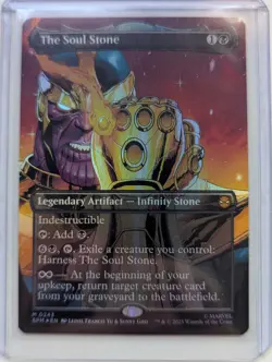 MTG The Soul Stone (Borderless) Marvel's Spider-Man Foil Near mint ungraded - Image 1