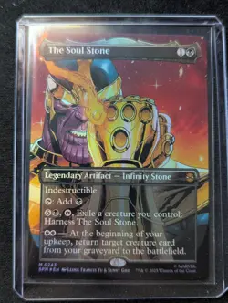 MTG The Soul Stone (Borderless) Marvel's Spider-Man Foil Near mint ungraded - Image 3
