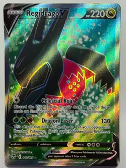 Regidrago V 183/195 Silver Tempest Full Art Rare Pokemon Card Near Mint - Image 1