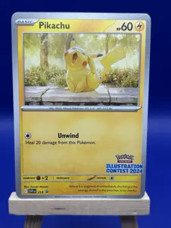 Pikachu Illustration Contest 2024 214 Black Star Promo Pokemon TCG - Image 1