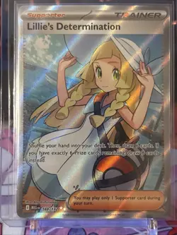 Pokemon TCG Lillie's Determination Full Art 169/132 Mega Evolution Near Mint - Image 1