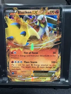 Pokemon TCG Blaziken EX XY54 Holo Black Star Promo LP - Image 1