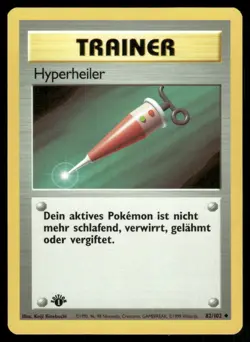 1999 Pokemon German 1st Edition Hyperheiler (Full Heal) #82 NM - Image 1