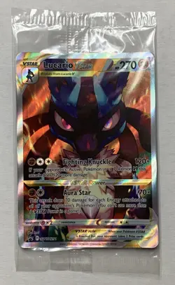 Pokemon TCG Lucario VSTAR SWSH291 Sealed Black Star Promo Crown Zenith NM - Image 1