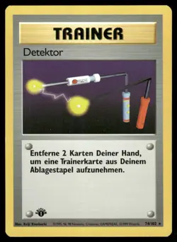 1999 Pokemon German 1st Edition Detektor (Item Finder) #74 NM - Image 1