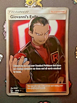 Giovanni's Exile 67/68 - Pokemon TCG Hidden Fates Ultra Rare - LP - Image 1