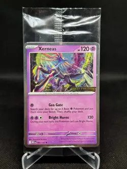 Pokemon TCG Mega Evolution Xerneas 064/132 Best Buy Promo SEALED Minty 💎 - Image 1
