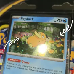 DOUBLE WHOLE SWIRL 💫🌀Pokemon Mega Evolution 3 Pack Blister Psyduck 007 ME01 - Image 1