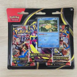 DOUBLE WHOLE SWIRL 💫🌀Pokemon Mega Evolution 3 Pack Blister Psyduck 007 ME01 - Image 4