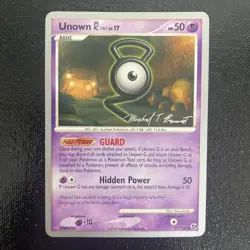 2009 Pokemon World Championships Great Encounters Unown 57/106 NM - Image 1