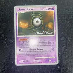 2009 Pokemon World Championships Great Encounters Unown 57/106 NM - Image 2