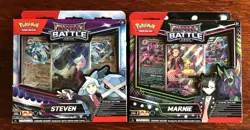 Pokemon TCG Rival Battle Deck Marnie Steven - 2 Boxes- Marnie’s Morpeko SVP 206 - Image 1