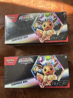 Pokemon Prismatic Evolutions Surprise Box SEALED New x2 Boxes! - Image 1