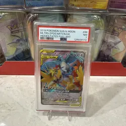 2019 POKEMON SUN & MOON HIDDEN FATES FULL ART/MOLTRES ZAPDOS ARTICUNO GX PSA 7 - Image 1