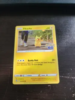 Pokemon TCG Pokemon GO Pikachu 027/078 Common Cosmos Holo p26 - Image 1