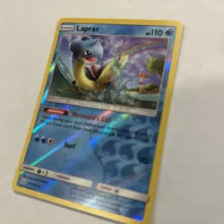 2019 Pokemon Lapras 36/236 Sm-Unified Minds Reverse Holo NM - Image 5