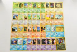 Pokemon TCG Lot 40 No Rarity Symbol Non Holo Old back Japanese Arcanine Jynx etc - Image 1