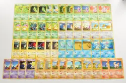 Pokemon TCG Lot 50 No Rarity Symbol Non Holo Old back Japanese Abra Ponyta etc.. - Image 1